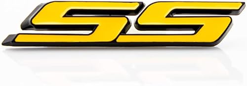 Miniatura 7 de 3 emblemas SS de inclinación pequeña para puerta del maletero del auto, calcomanía de ABS 3D adecuada para Chevy Impala Cobalt Camaro 2010-2015