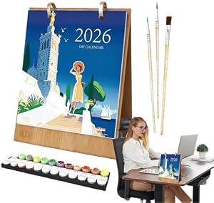 2026 Calendar Paint by Numbers - 2026 Calendar Painting by Numbers Kit ...