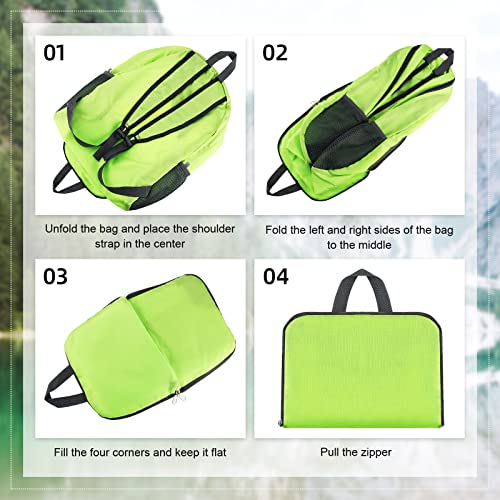 Reginary 5 Pack Foldable Backpacks Bulk Lightweight Travel Book Bag Camping Backpack Packable Handy Daypack Waterproof Portable Hiking for School Student Outdoor Indoor Sports by Reginary - Image 5