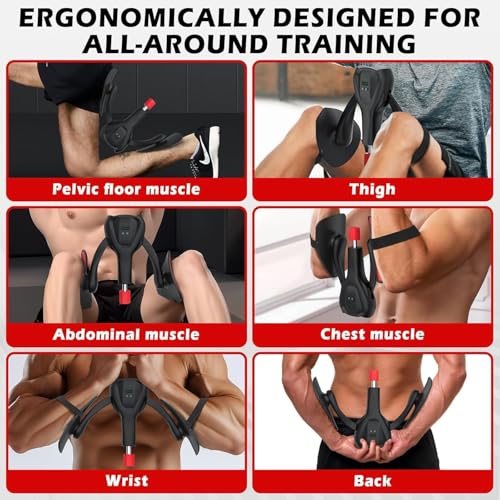 Image of Thigh Master 10-35KG Adjustable Pelvic Floor Muscle Trainer Portable Kegel Exercise Device Women Men Exercise Equipment for Gym Workout-Multi Color (Design-3)