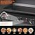 SKOK 4 Burners Outdoor Tabletop Gas Griddle with Hood, Flat Top Grill