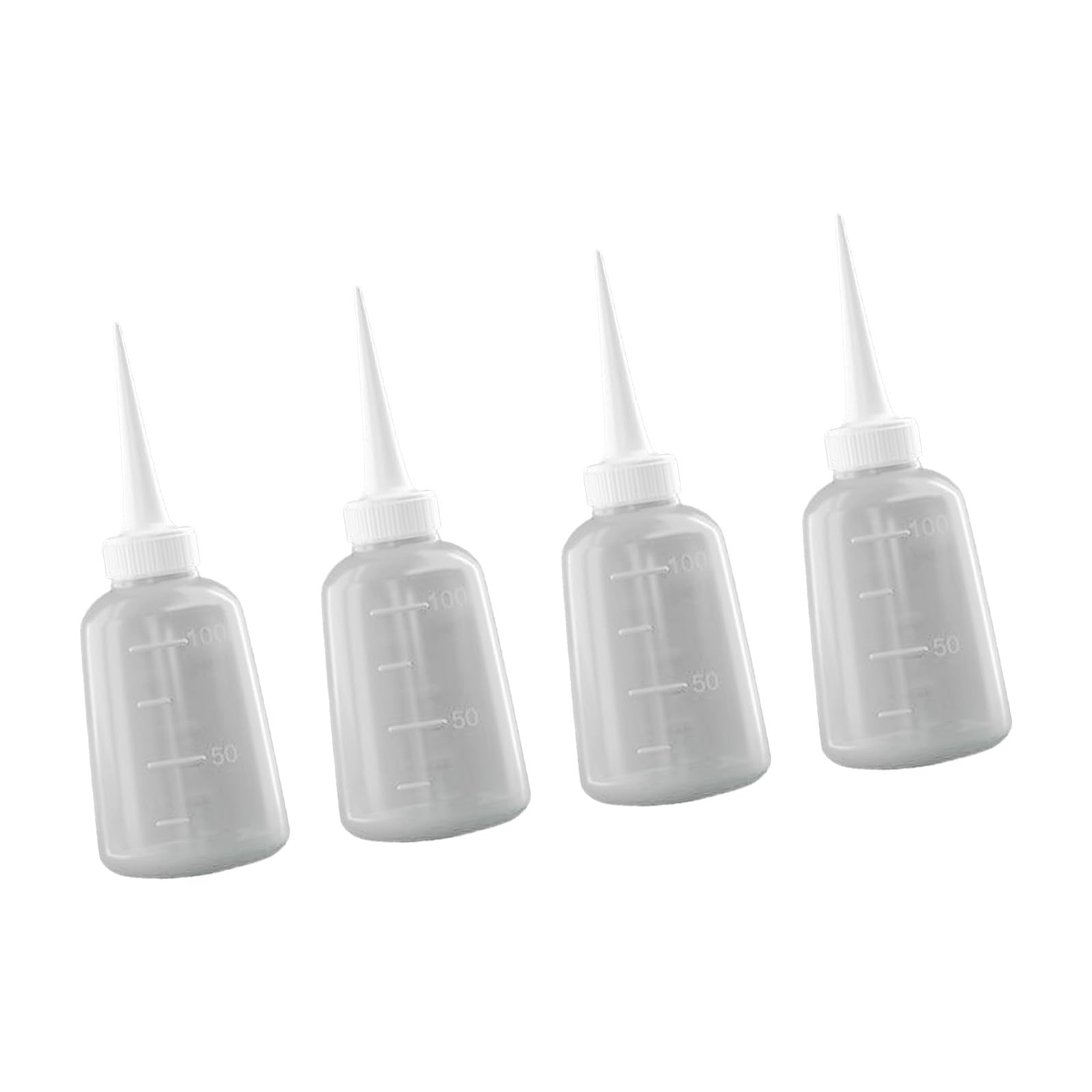 Apglsxy 100Ml Of 4 Squeeze Bottles Glues Dispenser Nozzle Bottle For Glues Oil And Wash Bottle Needs In Crafting Translucent