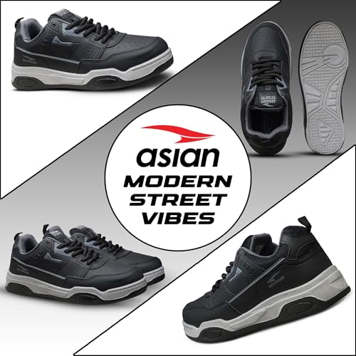 Image of ASIAN Men's Vegas-01 Sneakers | Stylish & Lightweight Design Comfortable Lace-Up Sneakers for Travel & Everyday Use