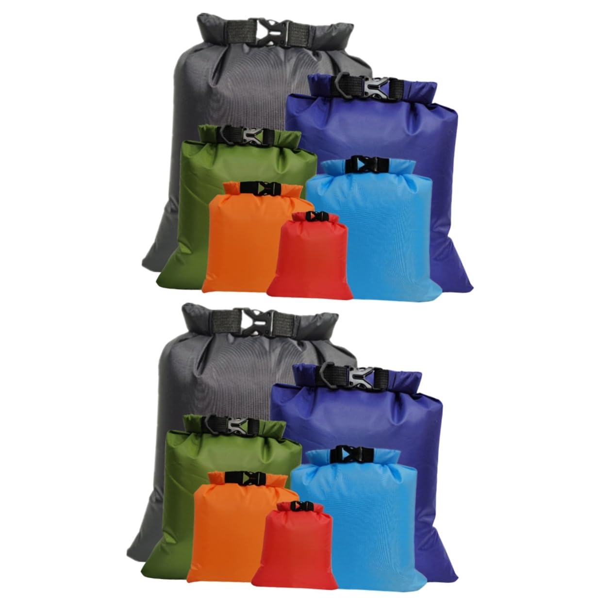Toddmomy 12pezzi Sacche Impermeabili Arrotolabili Per Attività Outdoor Compatte Per Abbigliamento e Accessori Per Kayak Rafting e