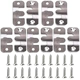 SSZYMAOYI 額縁 フック 10個セット 額縁吊金具 ステンレス製 額縁フック 壁掛け フック 吊り下げ金具 目立たない 絵画 写真フレーム 装飾アイテム 取り付けが簡単 石膏ボード 木壁対応壁掛け 多機能 額縁工作用金具 展示絵画 写真フレーム 木製工芸品 掛け時計 鏡などを固定適用