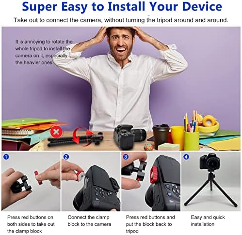 Phone Tripod, Veetop Flexible Tripod for Cell Phone Camera with Wireless Remote and Clip, 360° Rotating Waterproof Tripod Stand for GoPro, Portable Travel Small Tripod for Live Vlog Video (Black)