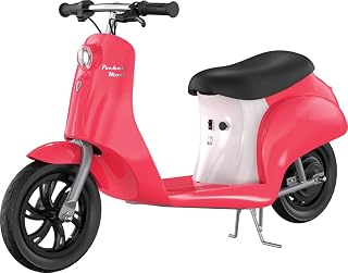 Razor Pocket Mod Miniature Euro-Style Electric Scooter for Ages 8+, Vintage-Inspired Design,High/Low Speed Switch, Up to 80 Minutes Ride Time