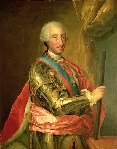Image sur toile Charles III en armure décoration murale affiche art 60x90cm