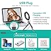 Ring Light OEBLD Dimmable with 3 Light Modes & 10 Brightness Level LED Ring Fill Lights for Phone Live Stream Makeup YouTube Shooting(B(only 10'' Ring Light))