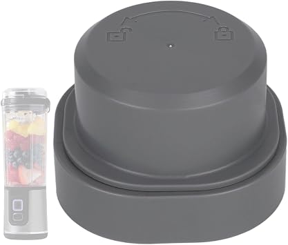 Blade Cover and Vessel Cap for Ninja Blast Portable Blender, Leakproof Lid Replacement Parts Dishwasher Safe Accessories Compatible with BC100 BC151 CL155 CO155 Series Gray