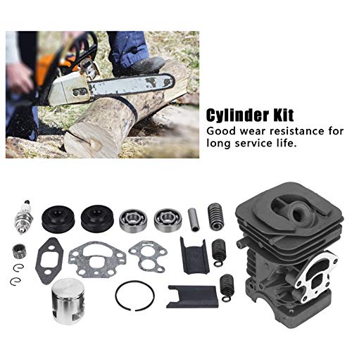 Hardware de substituição do conjunto de pistão de cilindro de serra elétrica, kit de pistão de cilin