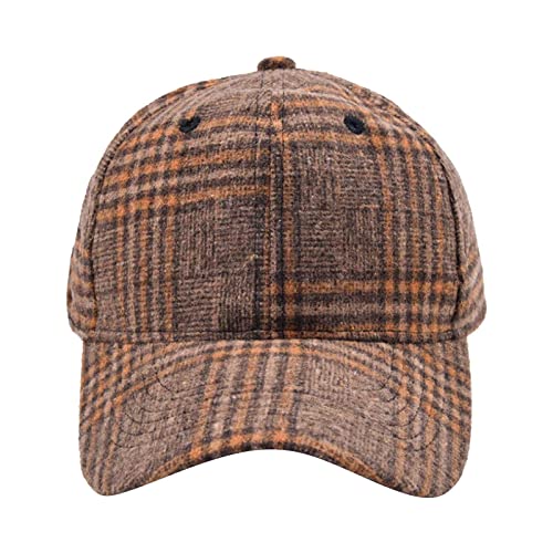 LinRim Chapeaux pour chiens profil bas Casquette de baseball en coton plaid doux non construit taille réglable Casquette de papa Tableau des tailles, a, taille unique