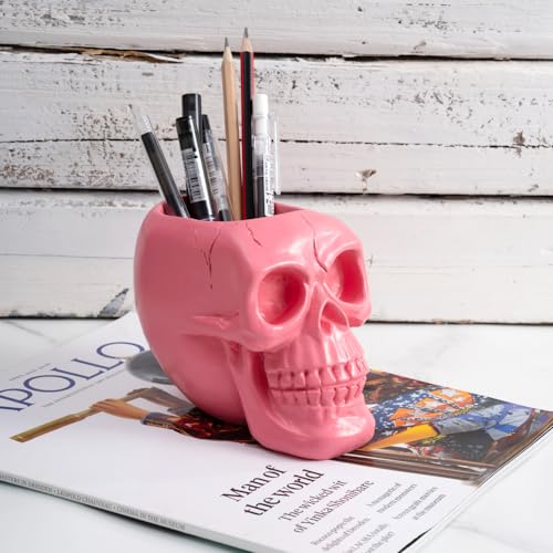 Pink Skull Pen & Pencil Holder - image 3