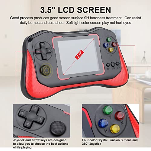 Retro Handheld Game Console - 3.5'' Lcd Screen Preloaded 500 Classic Video Games With Rechargeable Battery, Support 2 Players And Tv Connection Ideal Gift For Kids Aldults (Black)…… #TOP3