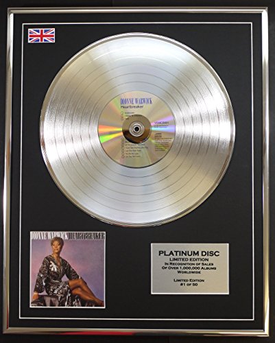 Image of DIONNE WARWICK/LTD EDITION CD PLATINUM DISC/HEARTBREAKER