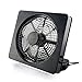 Produktbild Welltop 6 Zoll Beweglicher Ventilator, USB / AA Batteriebetriebene Ventilator-justierbarer Winkel 2speed Quadratischer Kühlungs Tischventilator Elektrischer persönlicher Ventilator