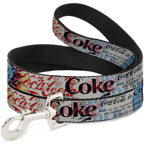 Buckle-Down Coca-Cola Coke Pop-Art Hundeleine 1.8m