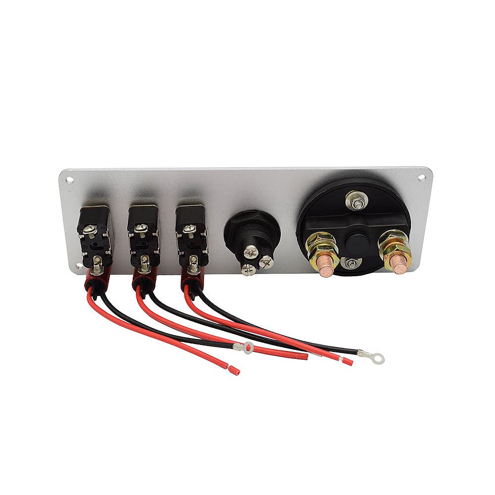 12V Racing Car Ignition Switch Panel with Engine Push Button Ignition Starter Switches Panel for Race Car Sport Competitive RV Truck