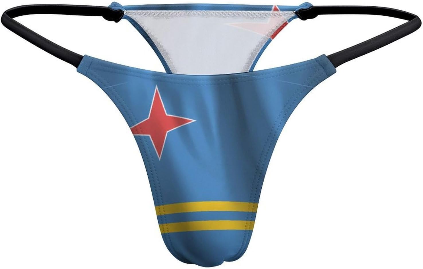 Flag of Aruba Sexy G String Thongs for Women Underwear | Seamless Panties Lingerie Breathable Low Rise No Show