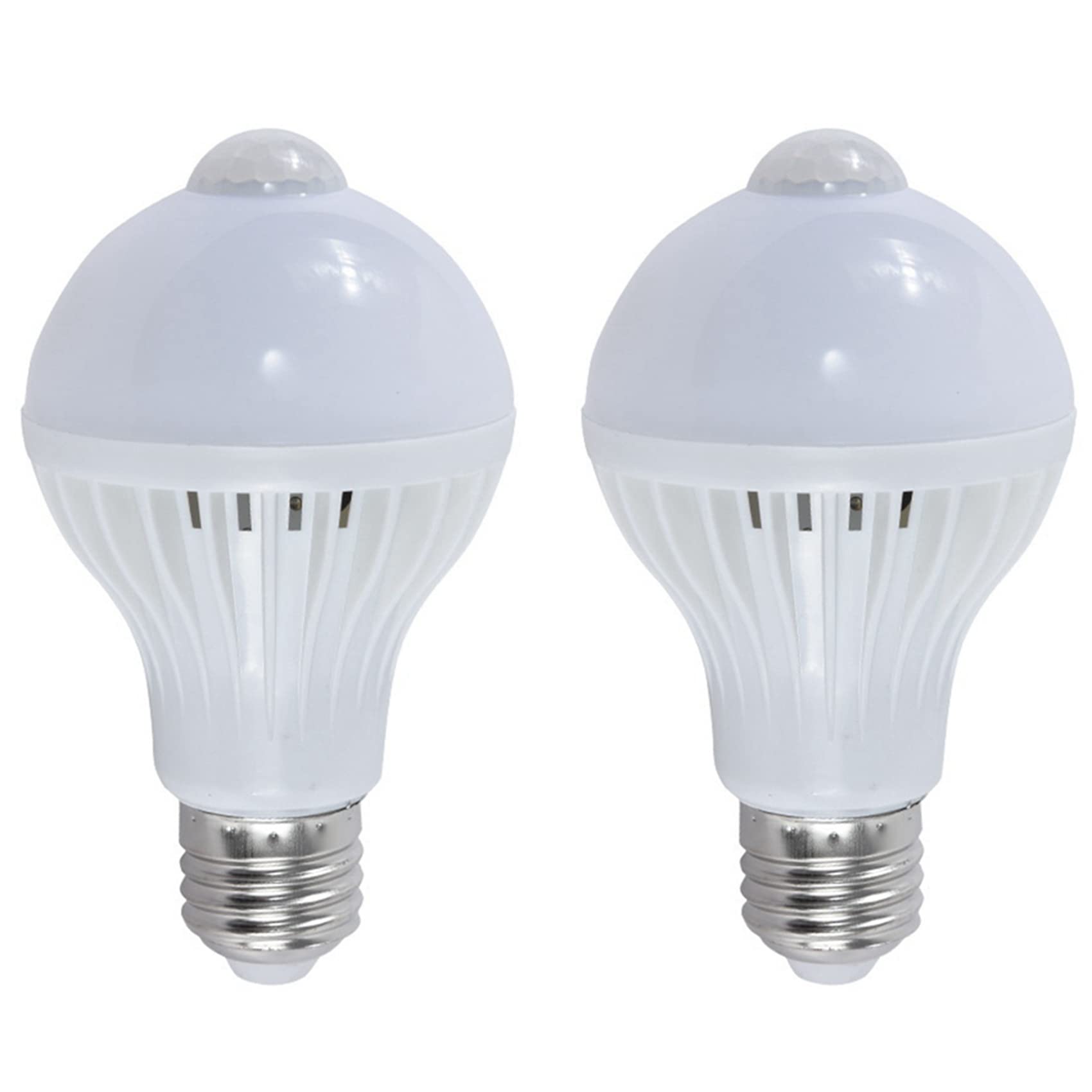 Hndhbfgrt 2X Motion Sensor Bulb Human Body Infrared Induction LED Light Bulbs Automatically Activated Light for Porches (5W)