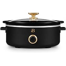 Beautiful 2.5 Qt Manual Slow Cooker with Removable Stoneware Crock Black