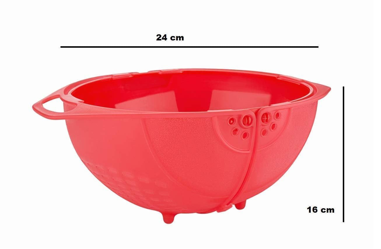 Double Foldable Rice Bowl - Space-Saving, Collapsible Bowl for Kitchen & Dining - Easy to Store, Durable Design 1