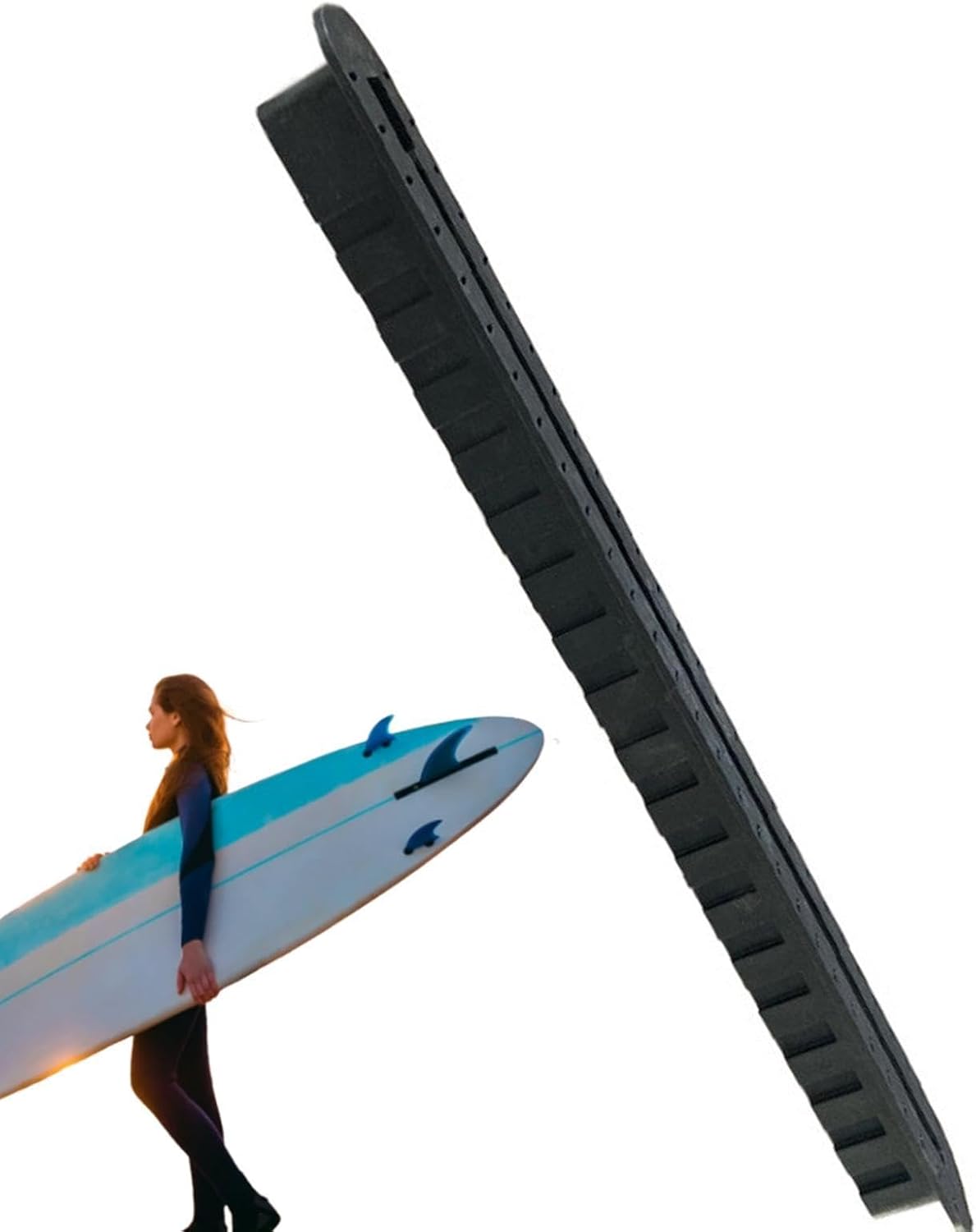 Fin Box - 40cm Surfboard Fin Box Replacement, Lightweight Surfing Accessories Storage Case, Standard Fins Mount Replacement Parts for Hydrofoil Surfboard Men Women 16.93x1.97x1.18 inches