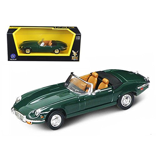 Road Signature 1971 Jaguar E Type Convertible Yellow 1/43 Diecast Model Car
