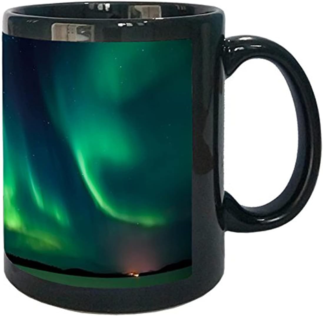 SCPmarts Aurora Borealis Sweden Mug (Black)