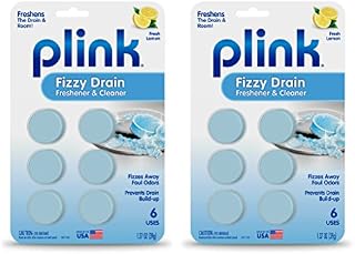Plink Fizzy Drain Cleaner, 12- Tablets, Lemon Scent