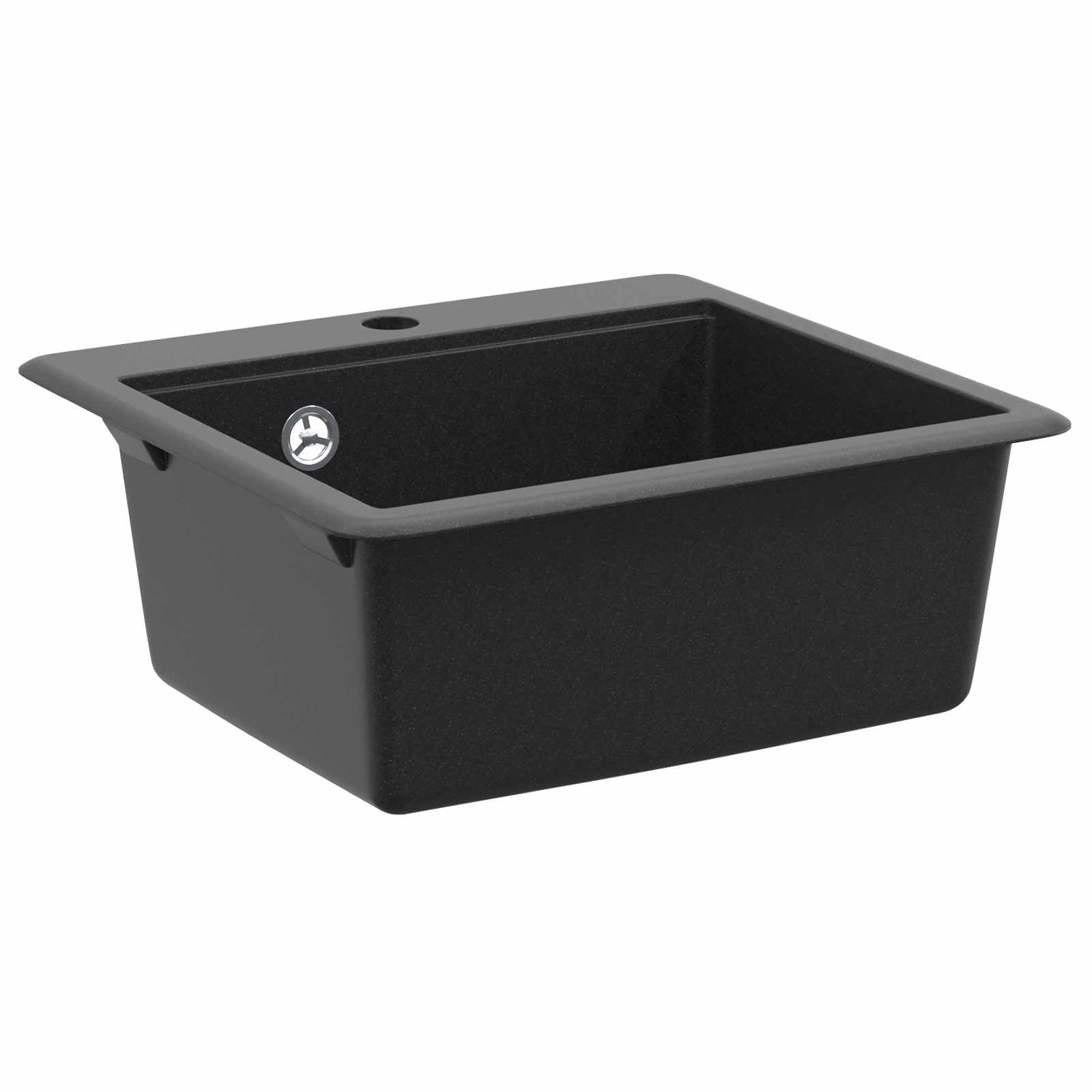 Lavabo noir 470 x 440 mm granit