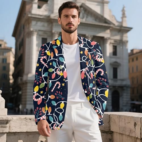 NDISTIN Men's Blazers Sport Coats Regular Fit Sports Suit Jacket Business Daily One Button Blazer with 2 Side Pockets2