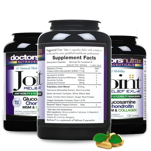 Doctors Nutra Nutraceuticals Joint Support Supplement with Glucosamine, Chondroitin, MSM and Turmeric