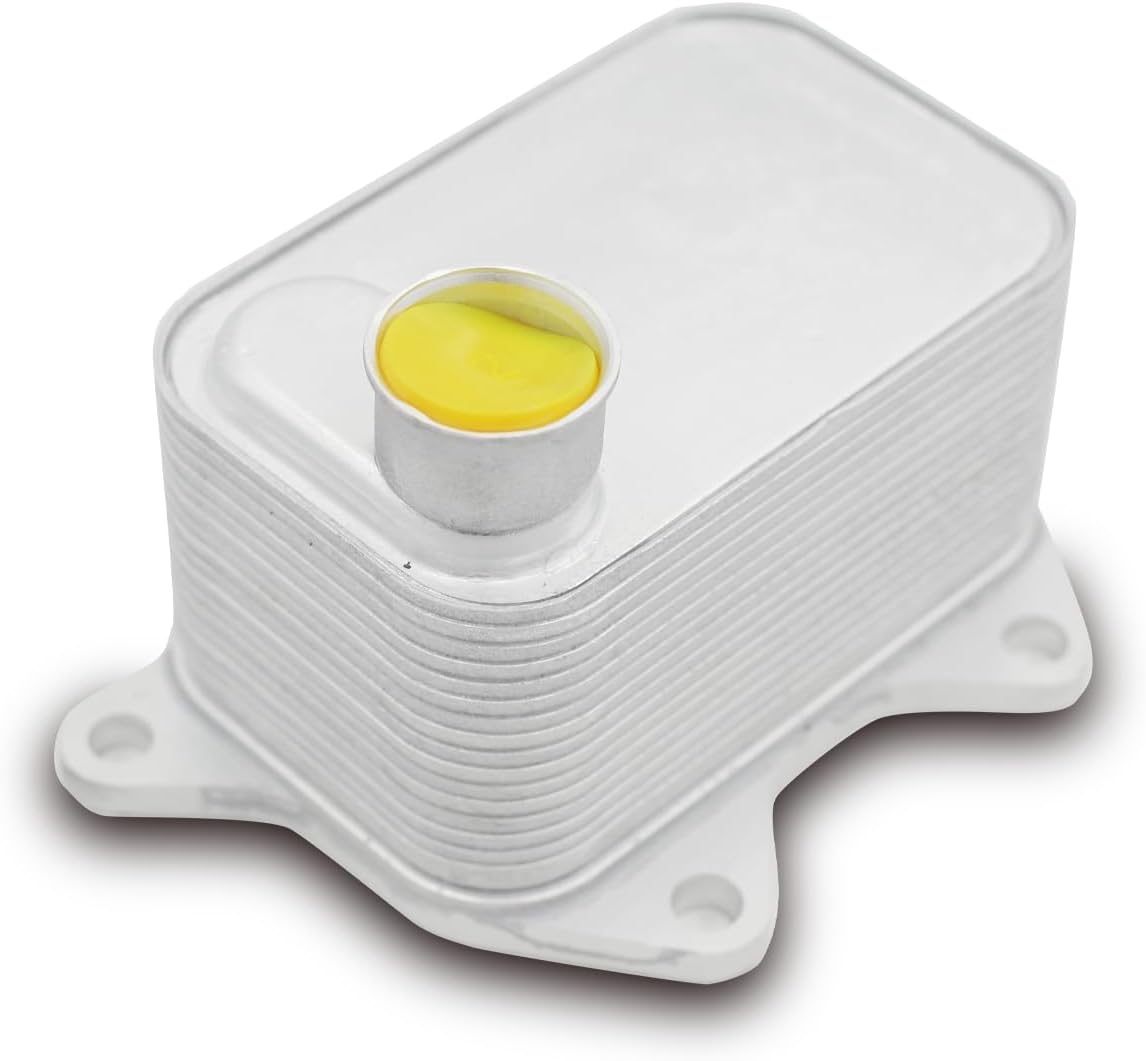 06K117021C Engine Oil Cooler Compatible with VW Jetta Golf Audi A5 Q5 1.8T 2.0T, Replaces 06K117021C