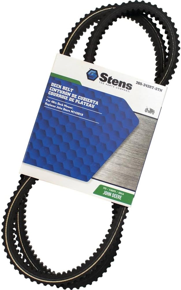 Rareelectrical Deck Belt Compatible With 2000-2009 John Deere M143019 M118684 M144677 Lx277 Lx280 Gt245 Gx345 Gx355 325 335 345 355D 48 54 Inch Deck Lawn Tractor 570Cc 15Hp Aramid Cogged 5/8 X 63 Inch