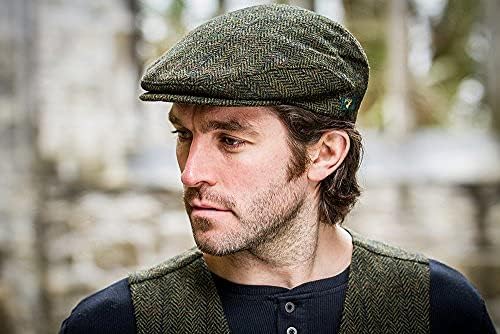 Miniatura 7 de Mucros Weavers Gorra plana irlandesa Trinity para hombre sombrero de Newsboy