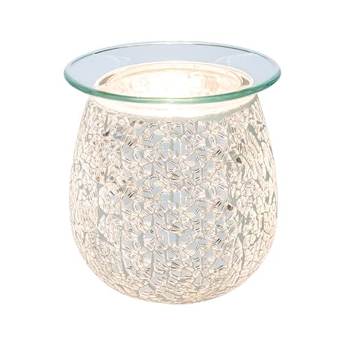 airpure The Mosaic Silver Electric Wax Melt Oil Melter Burner with Backlight