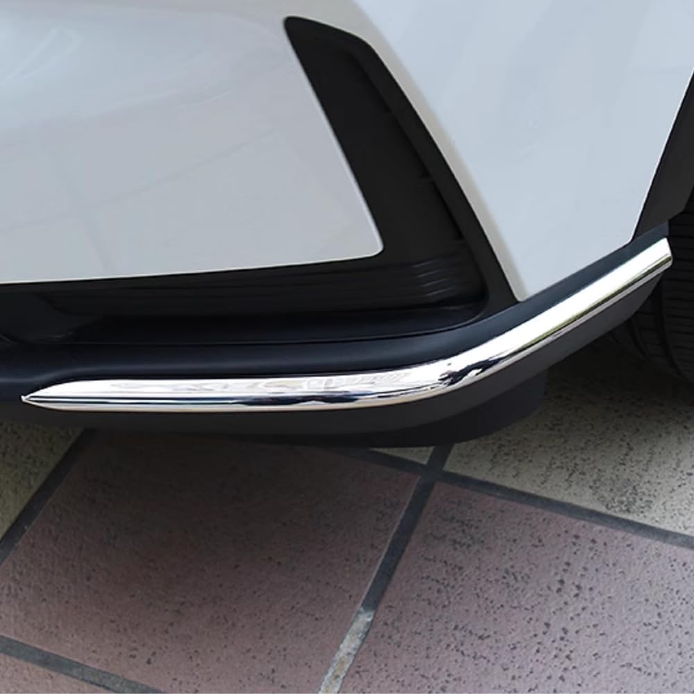Car Accessories Exterior Front Bumper Corner Protection Cover Trims Compatible with Honda CR-V CRV 2023 2024 2025 2026 (Front: Chrome) 2PCS ABS