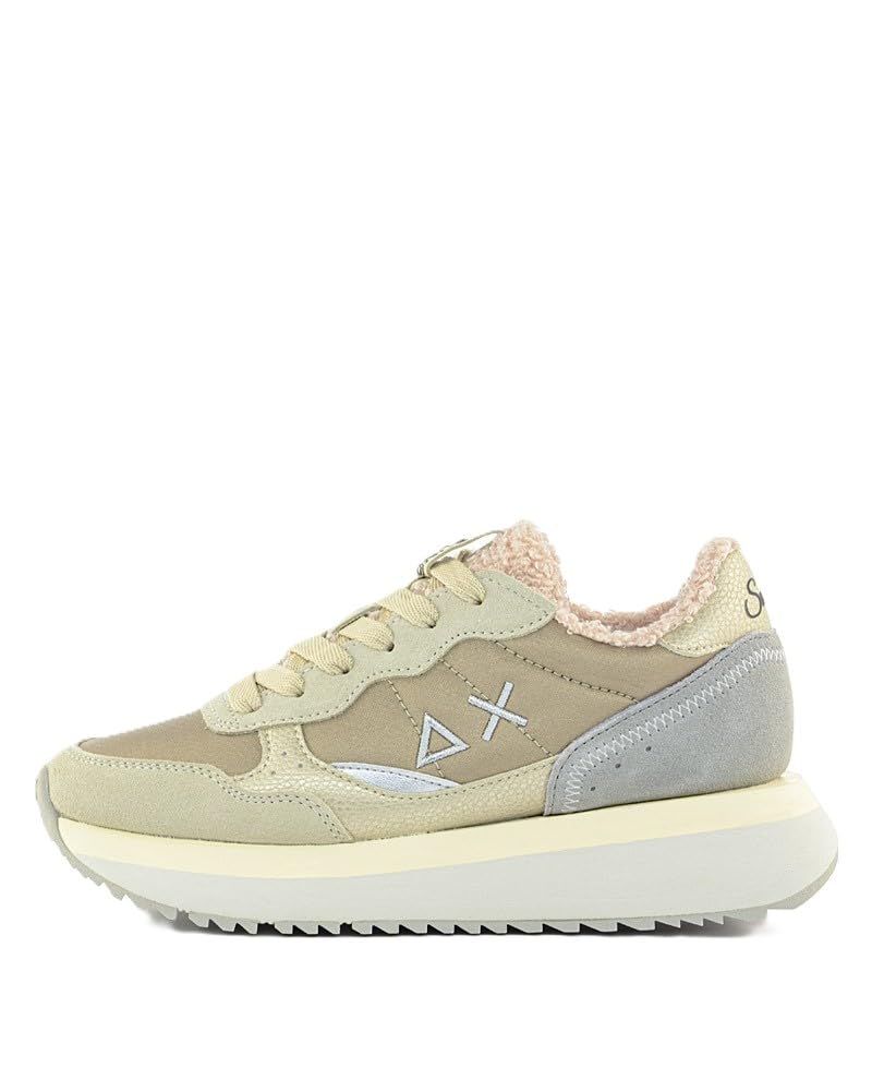 SUN68 Scarpe Big Ally Teddy Bianco Panna da Donna - Z45210