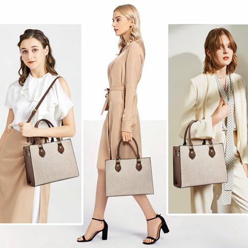 Image of CHICAROUSAL Crossbody Purses and Handbags for Women PU Leather Tote Top Handle Satchel Shoulder Bags (CB Brown)