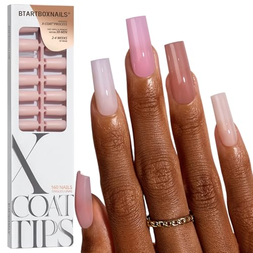 BTArtboxnails XCOATTIPS Bare Press On Nails