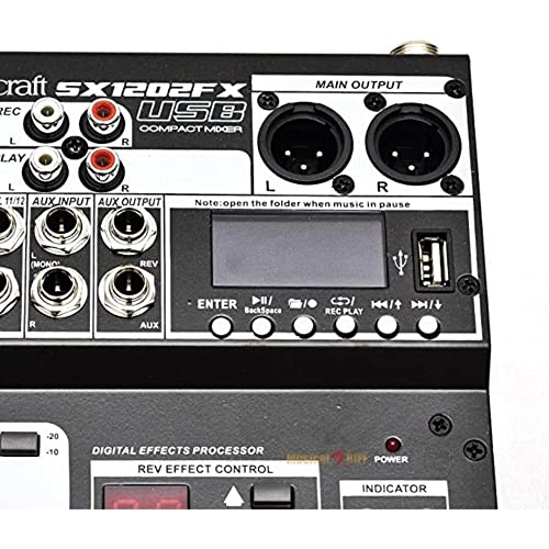 Mesa de Som 12 Canais USB SX1202FX