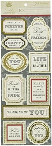 Anna Griffin Jolie 3D Title Stickers