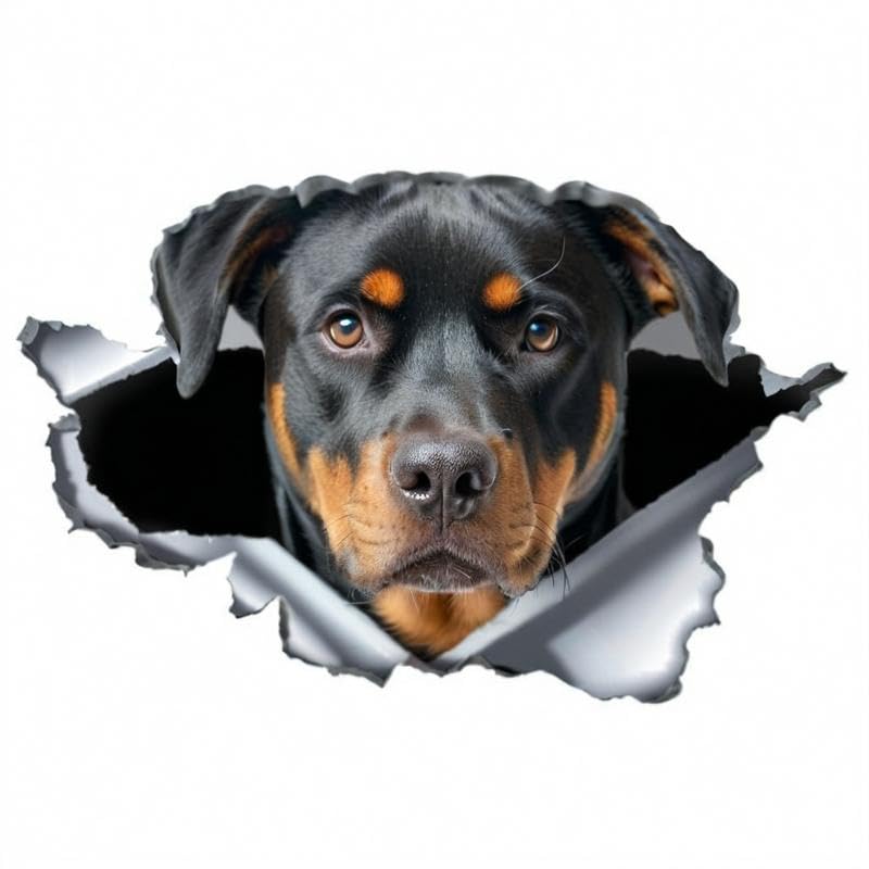 Bullterrier Autoaufkleber, Reflektierend, 3D-Träneneffekt, W
