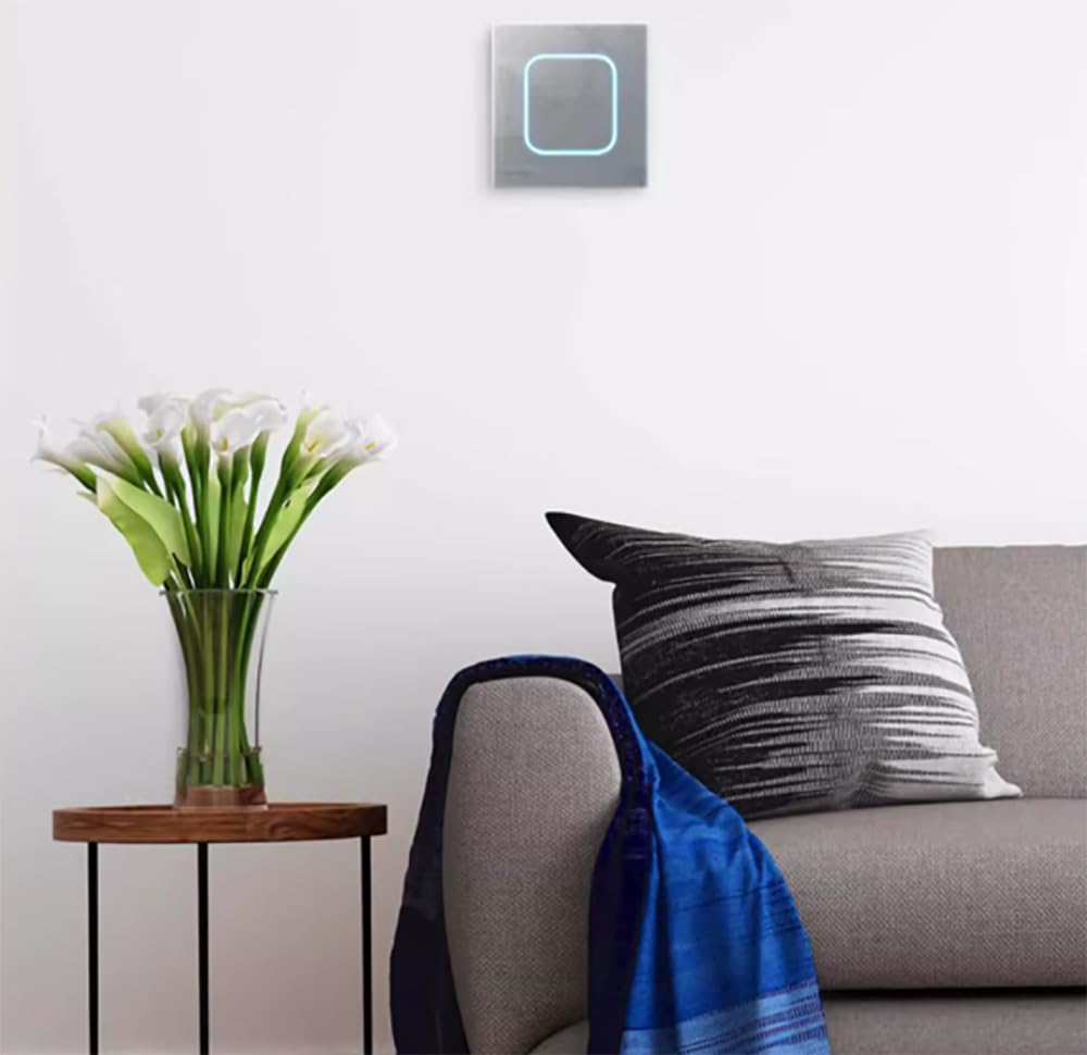 1/2/3/4 gang 2 way Black/White/Grey Tempered Glass Panel Acrylic Push Button Wall Socket Light Switch LED Indicator Lights 86mm*90mm (3 gang 2 way grey) - Image 4