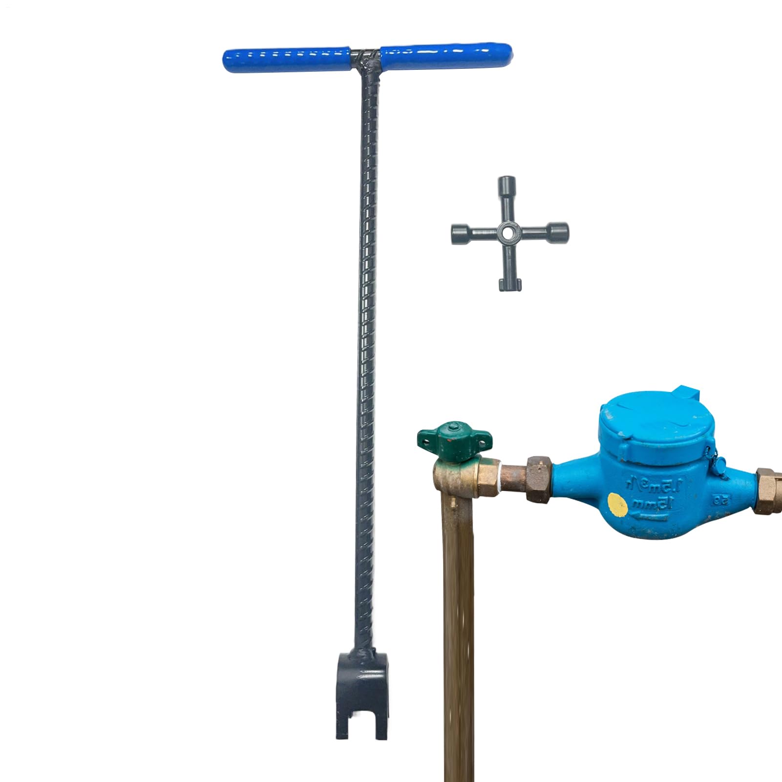 Clé de compteur d'eau pour plomberie de maison jardin et camping