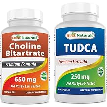 Best Naturals Choline Bitartrate 650 mg & TUDCA 250mg