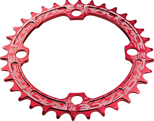RaceFace 104mm Single Chain Ring, Red, 34T 9/10/11 Speed