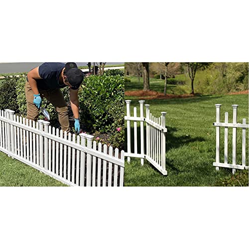 Zippity Outdoor No Dig Garden Fence (3 Pack) and Madison