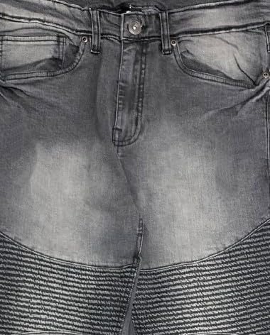 Men’s Premium Denim Jean Suit Standard Cut Biker Jacket With Slim Fit Biker Pants3